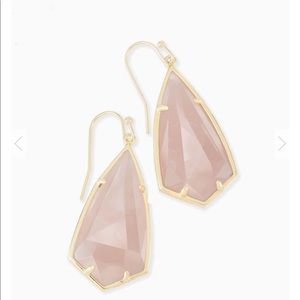 Kendra Scott Carla Drop Earrings Rose Quartz